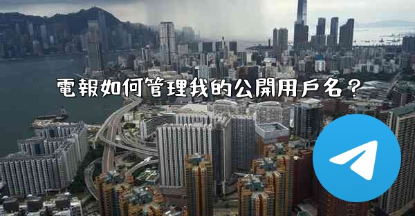 <b>電報如何管理我的公開用戶名？</b>