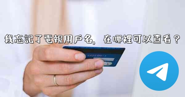 我忘記了電報用戶名，在哪裡可以查看？
