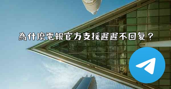 為什麼電報官方支援遲遲不回复？