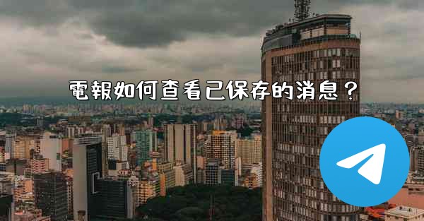 電報如何查看已保存的消息？