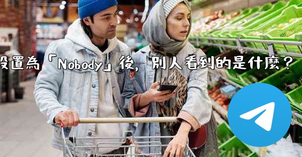 電報設置為「Nobody」後，別人看到的是什麼？