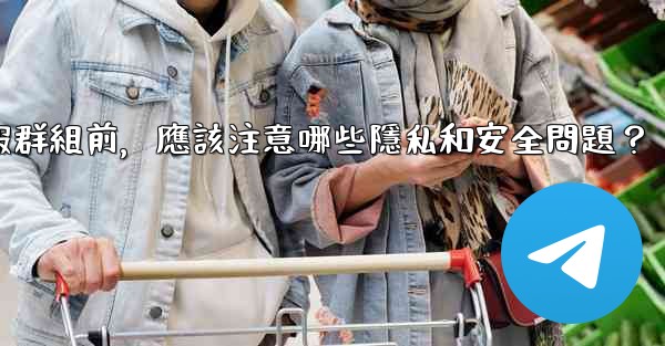加入一個陌生電報群組前，應該注意哪些隱私和安全問題？