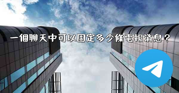 一個聊天中可以固定多少條電報消息？