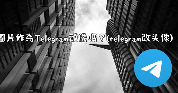 我可以使用一張網絡圖片作為Telegram頭像嗎？(telegram改头像)