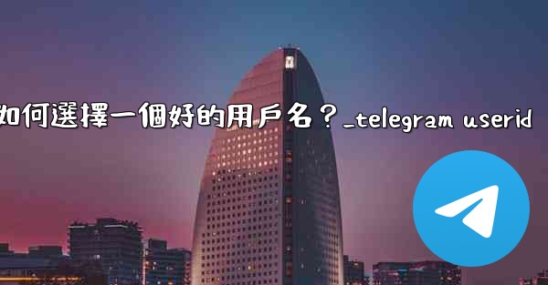 Telegram如何選擇一個好的用戶名？_telegram userid