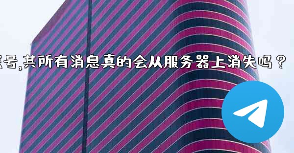 我刪除的Telegram帳號，其所有消息真的會從服務器上消失嗎？-我删除的telegram帐号,其所有消息真的会从服务器上消失吗？