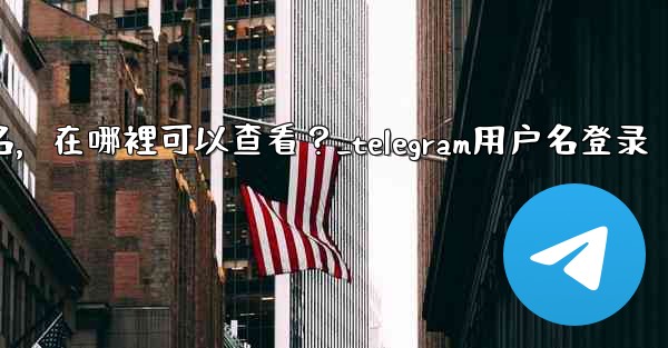 我忘記了Telegram用戶名，在哪裡可以查看？_telegram用户名登录
