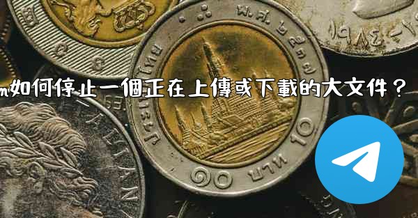 Telegram如何停止一個正在上傳或下載的大文件？